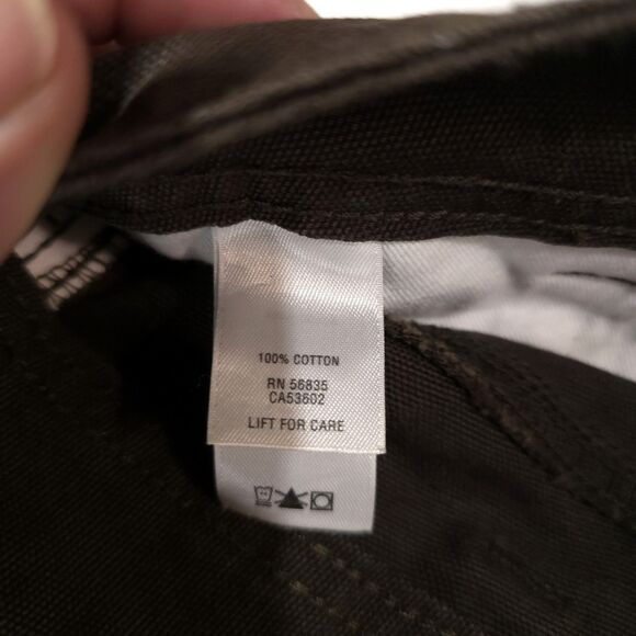 Brown Heavy Canvas Work Pants Mens 34x30 Cabelas Cotton Cargo Painters Utility - Picture 14 of 16